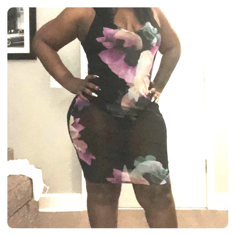 Floral print dress